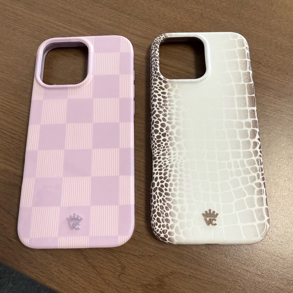 Velvet cavair iPhone 16 pro max cases both NEW